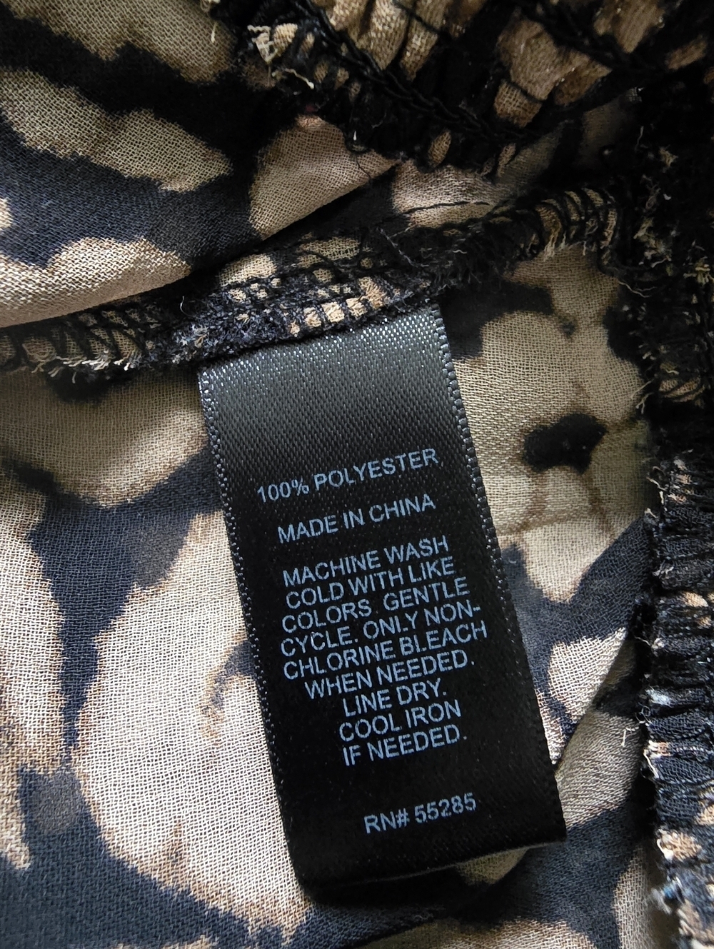 Express Womens Top Medium Black Brown Sleeveless Scoop Neck Career Blouse Size S - Picture 9 of 9